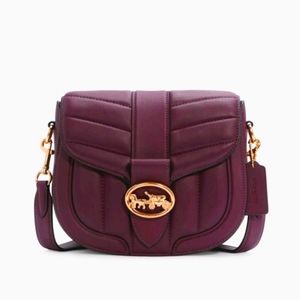 BNWT Coach Georgie Saddle Bag